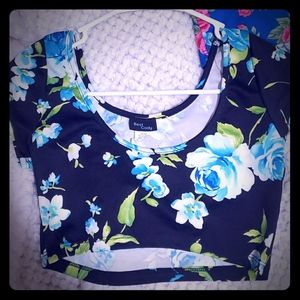 Floral crop top